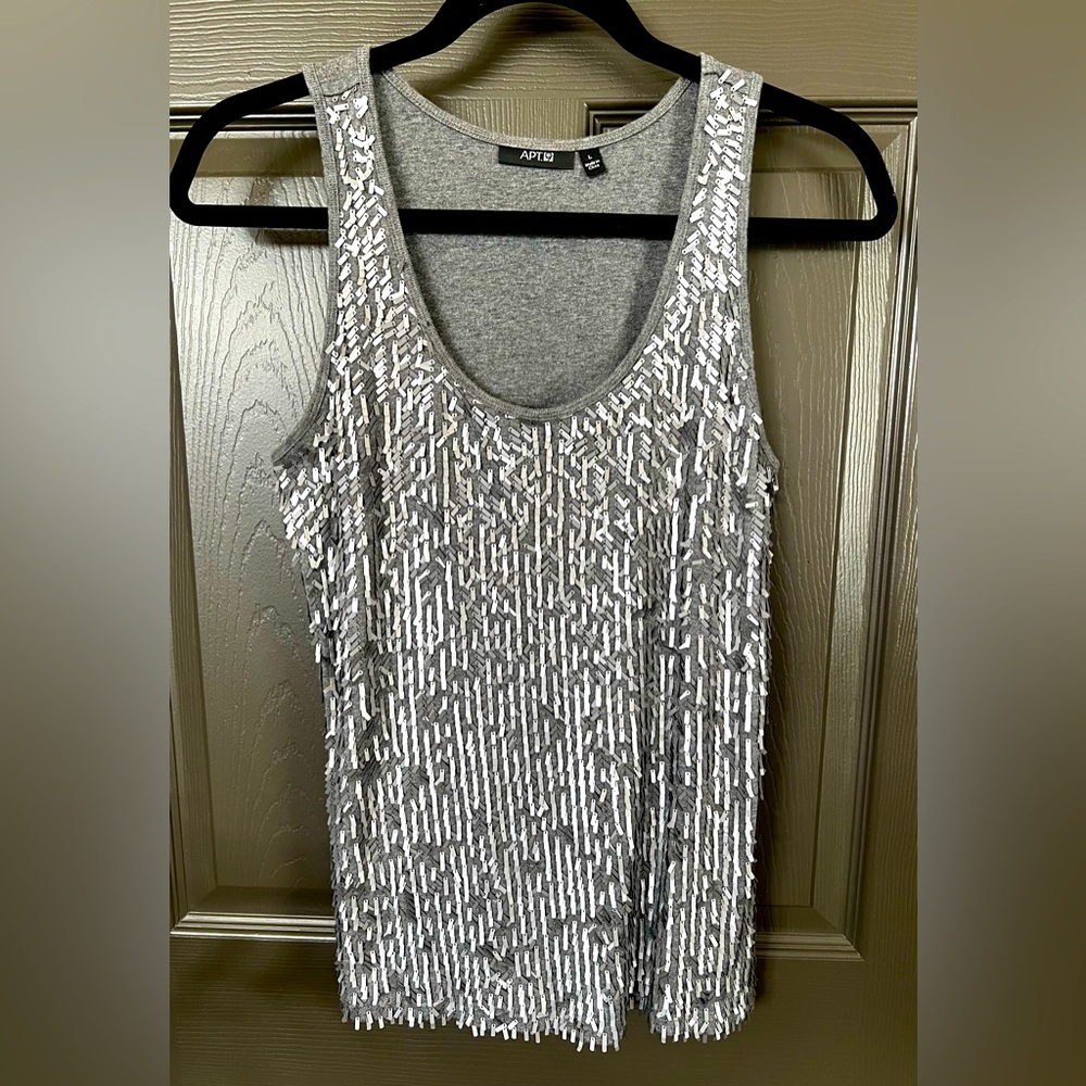 Apt9 matte sequin tank